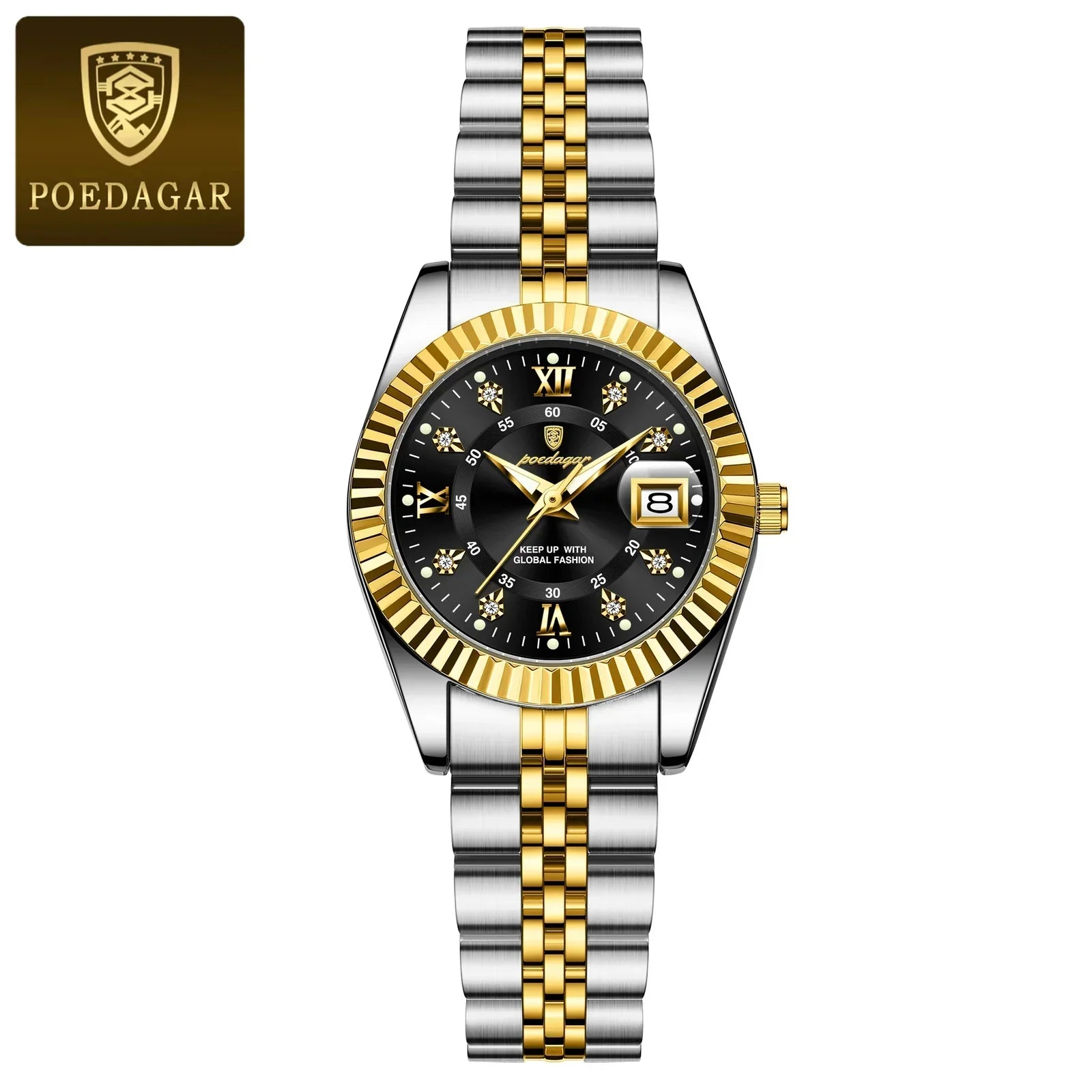 POEDAGAR 780 Luxury Elegant Watch Waterproof Women Watch Luminous Date