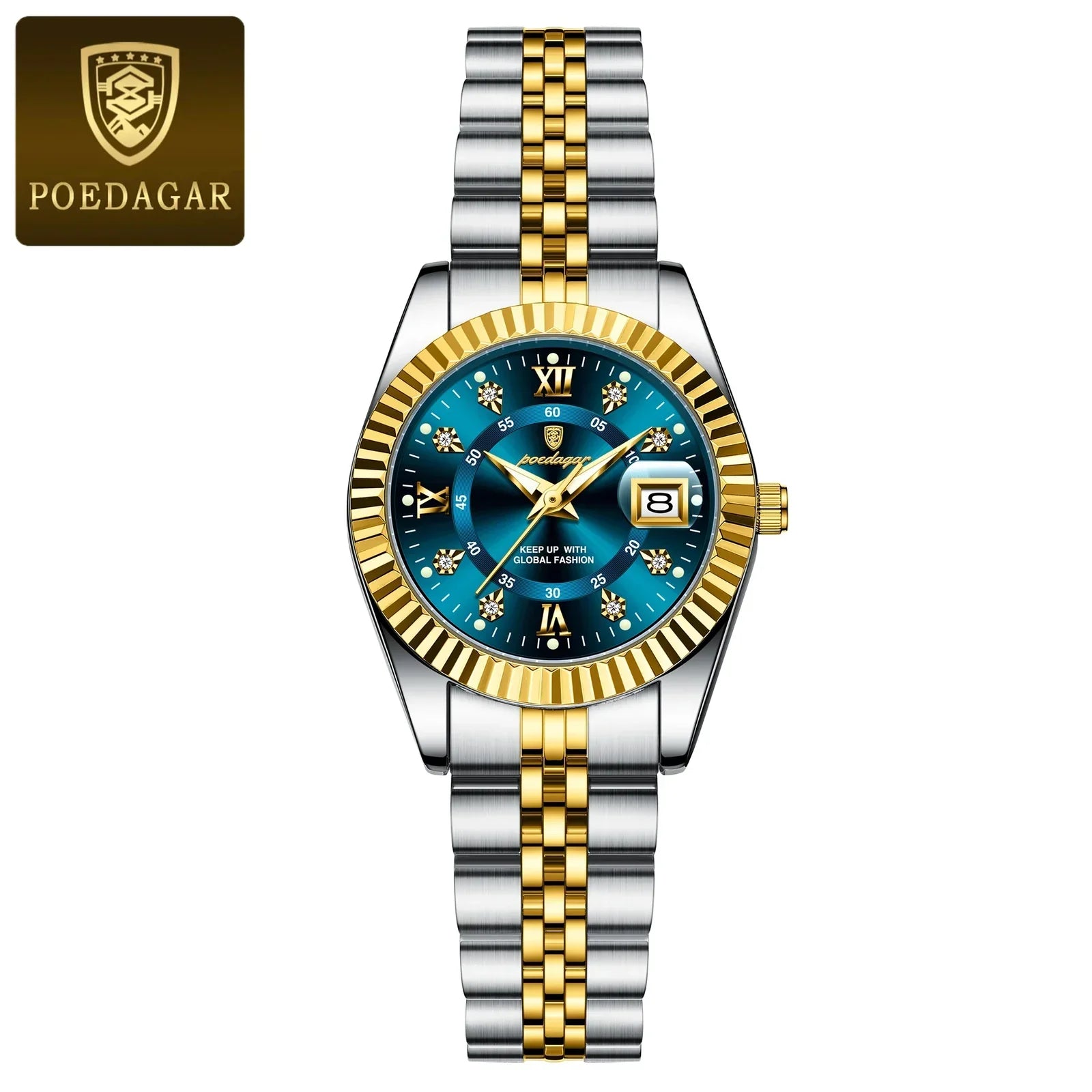 POEDAGAR 780 Luxury Elegant Watch Waterproof Women Watch Luminous Date